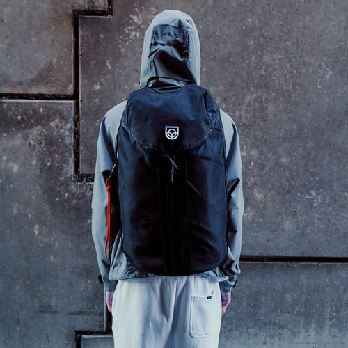 Bound City Backpack Duffel in Black – lifestyle