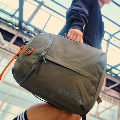 Bound Town Backpack in Green – lifestyle