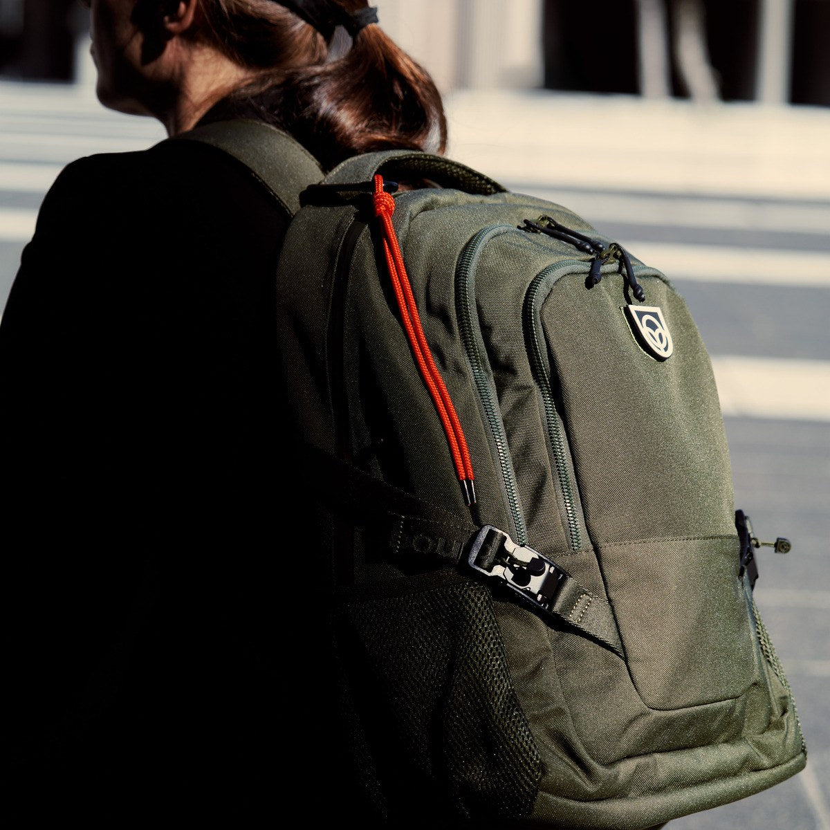 Bound Everywhere Backpack in Green – lifestyle
