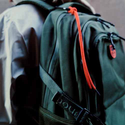 Bound Everywhere Backpack in Green – lifestyle